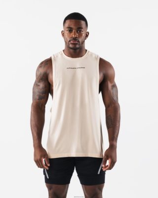 Clothing Alphalete Men AA Airtech Cutoff Beige Brown 686D00571 Alphalete Australia