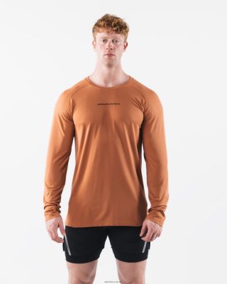 Clothing Alphalete Men AA Airtech LS Tee Alloy Orange 686D00513 Alphalete Shorts Sale
