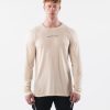 Clothing Alphalete Men AA Airtech LS Tee Beige Brown 686D00511 Alphalete Australia