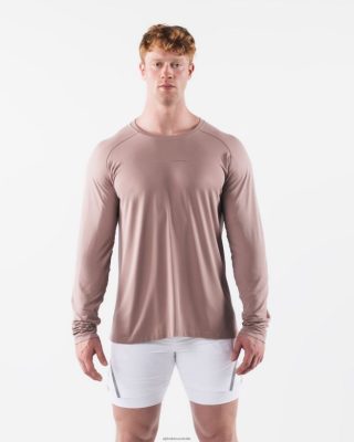 Clothing Alphalete Men AA Airtech LS Tee Porcelain Brown 686D00515 Alphalete Leggings Australia