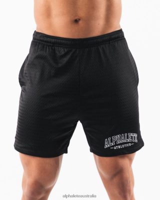 Clothing Alphalete Men AA Mesh Short 6" Black 686D00673 Alphalete Australia