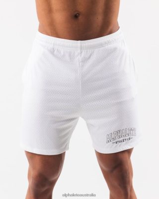 Clothing Alphalete Men AA Mesh Short 6" White 686D00671 Alphalete Leggings Australia