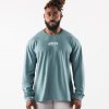 Clothing Alphalete Men AA Paisley Print LS Tee Turquoise Blue 686D00529 Alphalete Australia
