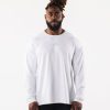 Clothing Alphalete Men AA Paisley Print LS Tee White 686D00526 Alphalete Australia