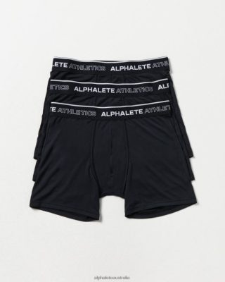 Clothing Alphalete Men Classic Boxer Brief 3pk Black 686D00749 Alphalete Leggings Australia