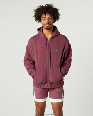 Clothing Alphalete Men Classic Full-Zip Jacket Autumn Red 686D00634 Alphalete Australia