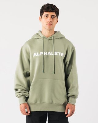 Clothing Alphalete Men Core Hoodie Sage Green 686D00626 Alphalete Leggings Australia