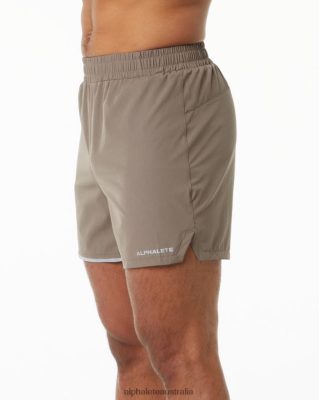 Clothing Alphalete Men Core Stride Short 5" Mocha Brown 686D00696 Alphalete Shorts Sale