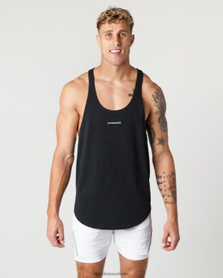 Clothing Alphalete Men Heavy Cotton Core Stringer Black 686D00600 Alphalete Shorts Sale
