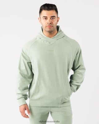Clothing Alphalete Men Identity Pro Hoodie Sage Green 686D00622 Alphalete Australia