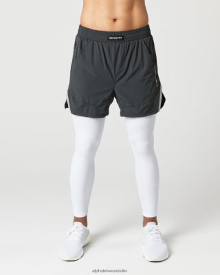 Clothing Alphalete Men Infinity 2-in-1 Speed Short 5.5" Shadow Grey 686D00692 Alphalete Leggings Australia