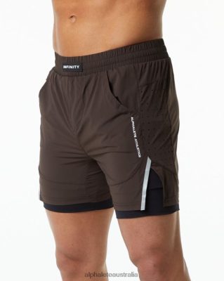 Clothing Alphalete Men Infinity Speed Short 5.5" Fudge Brown 686D00706 Alphalete Australia