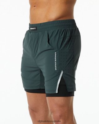 Clothing Alphalete Men Infinity Speed Short 5.5" Hunter Green 686D00708 Alphalete Shorts Sale