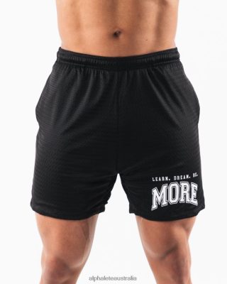 Clothing Alphalete Men LDB More Mesh Short 6" Black 686D00670 Alphalete Australia