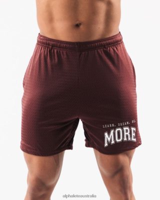 Clothing Alphalete Men LDB More Mesh Short 6" Burgundy Red 686D00669 Alphalete Shorts Sale