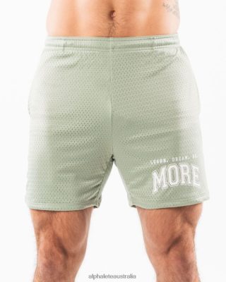 Clothing Alphalete Men LDB More Mesh Short 6" Sage Green 686D00664 Alphalete Australia