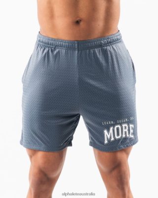 Clothing Alphalete Men LDB More Mesh Short 6" Whale Blue 686D00668 Alphalete Leggings Australia