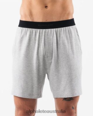 Clothing Alphalete Men Lounge Short Heather Grey 686D00655 Alphalete Australia