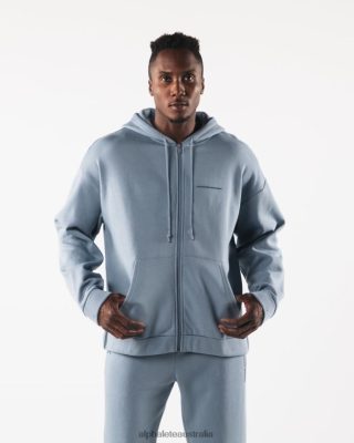 Clothing Alphalete Men Origin Full-Zip Jacket Iceberg Blue 686D00612 Alphalete Shorts Sale