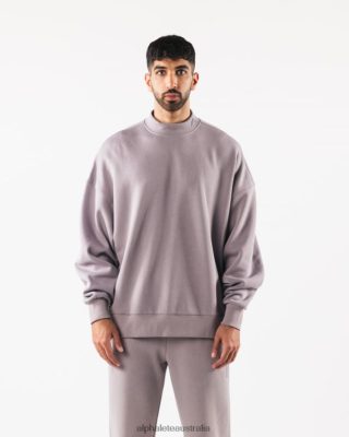 Clothing Alphalete Men Origin Mock Neck LS Rose Water Pink 686D00751 Alphalete Australia