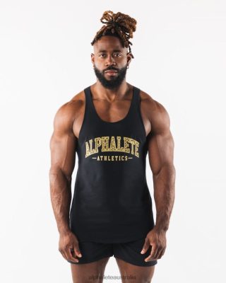 Clothing Alphalete Men Paisley Print Raw Cut Tank Black 686D00582 Alphalete Shorts Sale