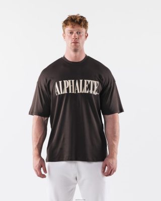 Clothing Alphalete Men Republic Tee Turkish Coffee Brown 686D00505 Alphalete Australia