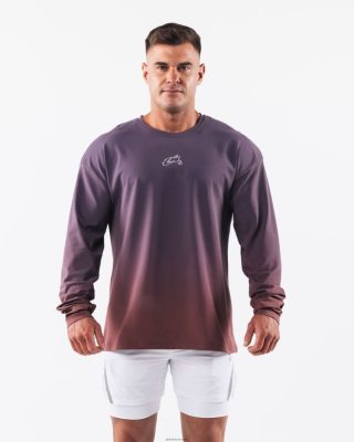 Clothing Alphalete Men Wolf Head LS Tee Dusty Rose Gradient Purple 686D00494 Alphalete Leggings Australia