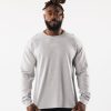 Clothing Alphalete Men Wolf Head LS Tee Heather Grey 686D00543 Alphalete Shorts Sale