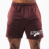 Clothing Alphalete Men Wolf Head Mesh Short 6" Sangria Red 686D00659 Alphalete Leggings Australia