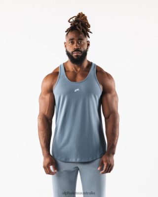 Clothing Alphalete Men Wolf Head Tank Glacier Blue 686D00566 Alphalete Leggings Australia