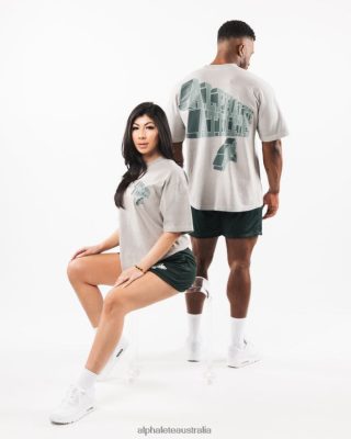 Clothing Alphalete Unisex Dimensional Tee Dark Silver Grey 686D00545 Alphalete Leggings Australia