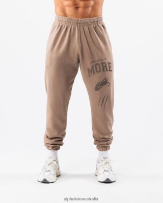 Clothing Alphalete Unisex Earth Dye Graphic Jogger Mudstone Brown 686D00457 Alphalete Australia