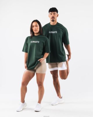 Clothing Alphalete Unisex Ghost Tee Ivy Green 686D00179 Alphalete Leggings Australia