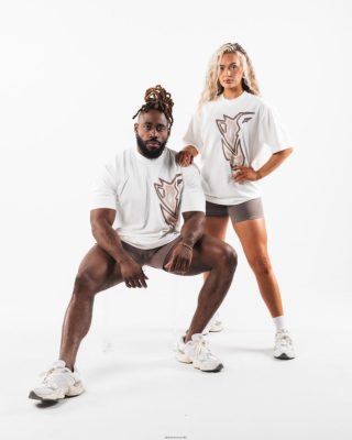 Clothing Alphalete Unisex Heatmap Tee White 686D00213 Alphalete Shorts Sale