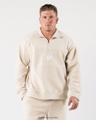 Clothing Alphalete Unisex King Quarter Zip Vanilla Brown 686D00479 Alphalete Leggings Australia