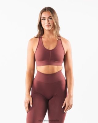 Clothing Alphalete Women Amplify Bra Autumn Red 686D0099 Alphalete Shorts Sale