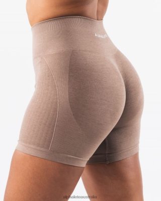Clothing Alphalete Women Amplify Contour Short 5" Sand Brown 686D00313 Alphalete Australia
