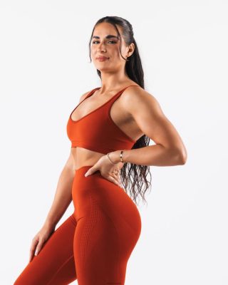 Clothing Alphalete Women Amplify Excel Bra Times Square Red 686D008 Alphalete Leggings Australia