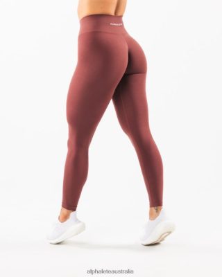 Clothing Alphalete Women Amplify Legging Autumn Red 686D00425 Alphalete Leggings Australia