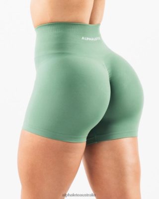 Clothing Alphalete Women Amplify Short 4.5" Jade Green 686D00330 Alphalete Shorts Sale