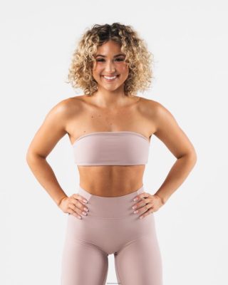 Clothing Alphalete Women Aura Bandeau Porcelain Brown 686D0044 Alphalete Leggings Australia