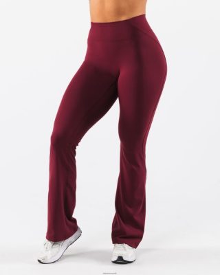 Clothing Alphalete Women Aura Flared Pant Tall Cran Red 686D00377 Alphalete Leggings Australia