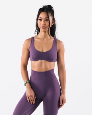 Clothing Alphalete Women Aura Sculpt Bra Aster Purple 686D0035 Alphalete Leggings Australia