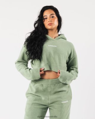 Clothing Alphalete Women King Crop Hoodie Sage Green 686D00275 Alphalete Leggings Australia