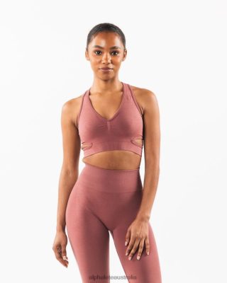 Clothing Alphalete Women Stratus Bra Rose Red 686D0096 Alphalete Shorts Sale