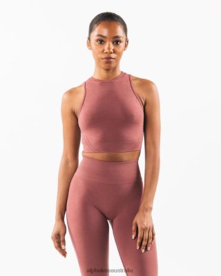 Clothing Alphalete Women Stratus Crop Tank Rose Red 686D00171 Alphalete Shorts Sale