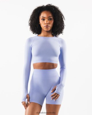 Clothing Alphalete Women Stratus LS Crop Mystic Blue 686D00250 Alphalete Australia