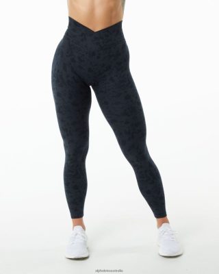 Clothing Alphalete Women Surface Power Legging Pebble Print Black 686D00445 Alphalete Australia